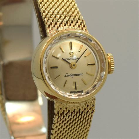 omega ladymatic vintage gold